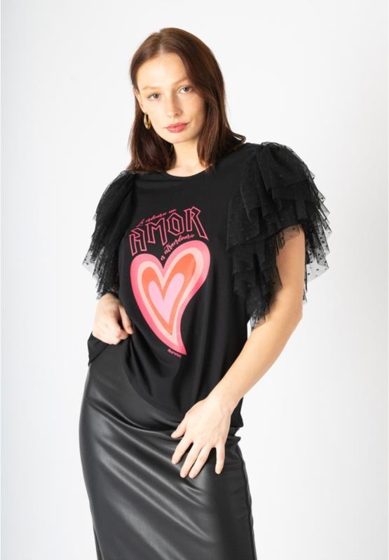 CAMISETA ''AMOR EXTRAORDINARIO'' VOLANTES