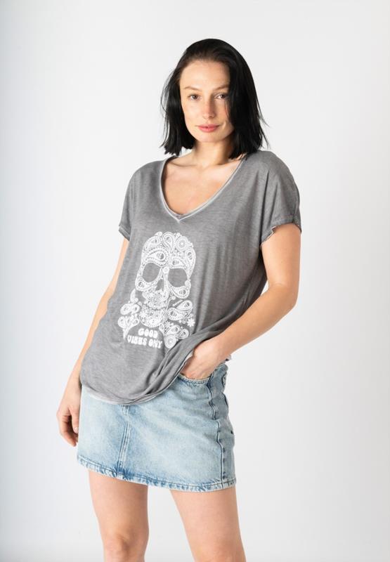 CAMISETA ''CALAVERA CACHEMIRA''