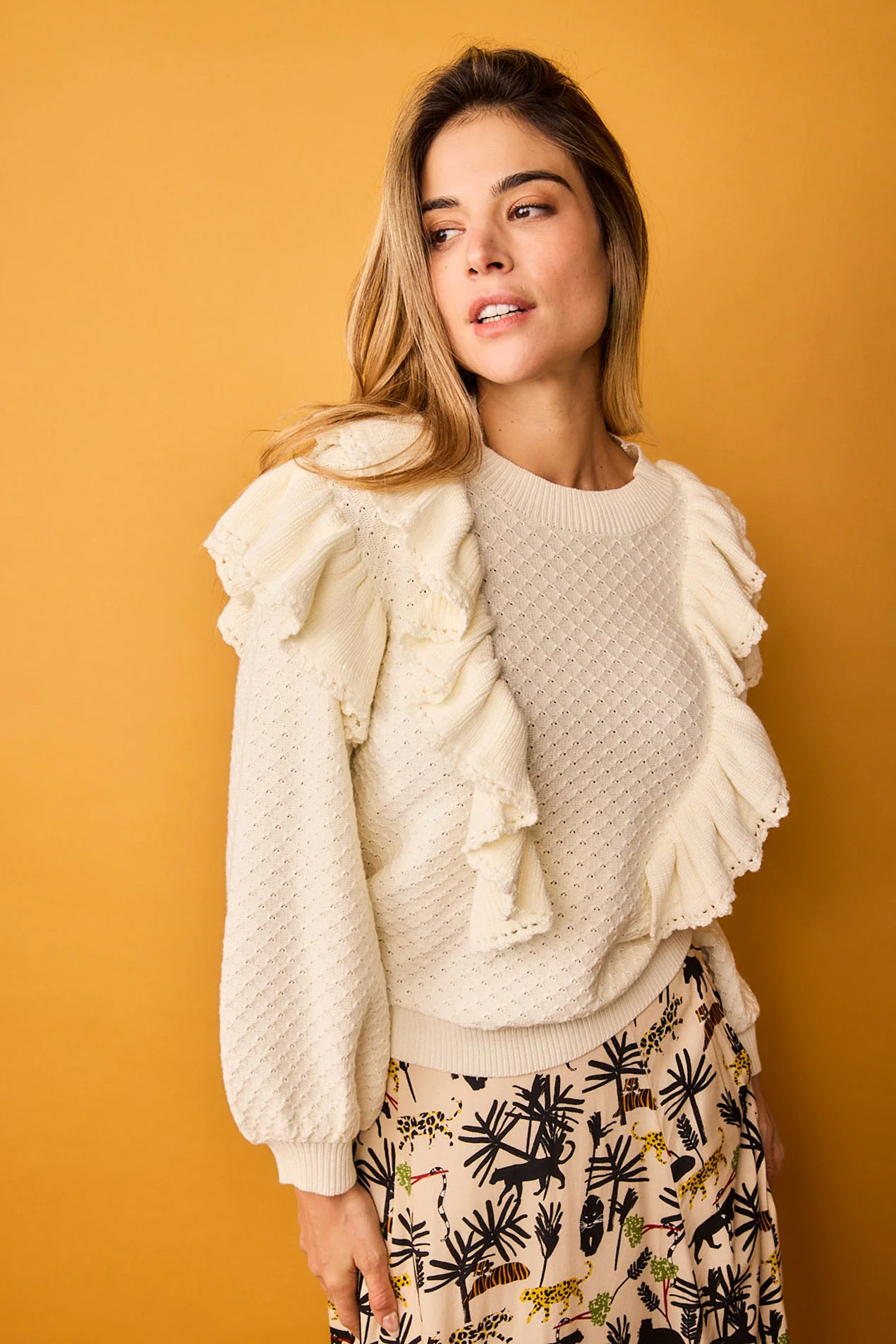 JERSEY CALADO CON VOLANTES