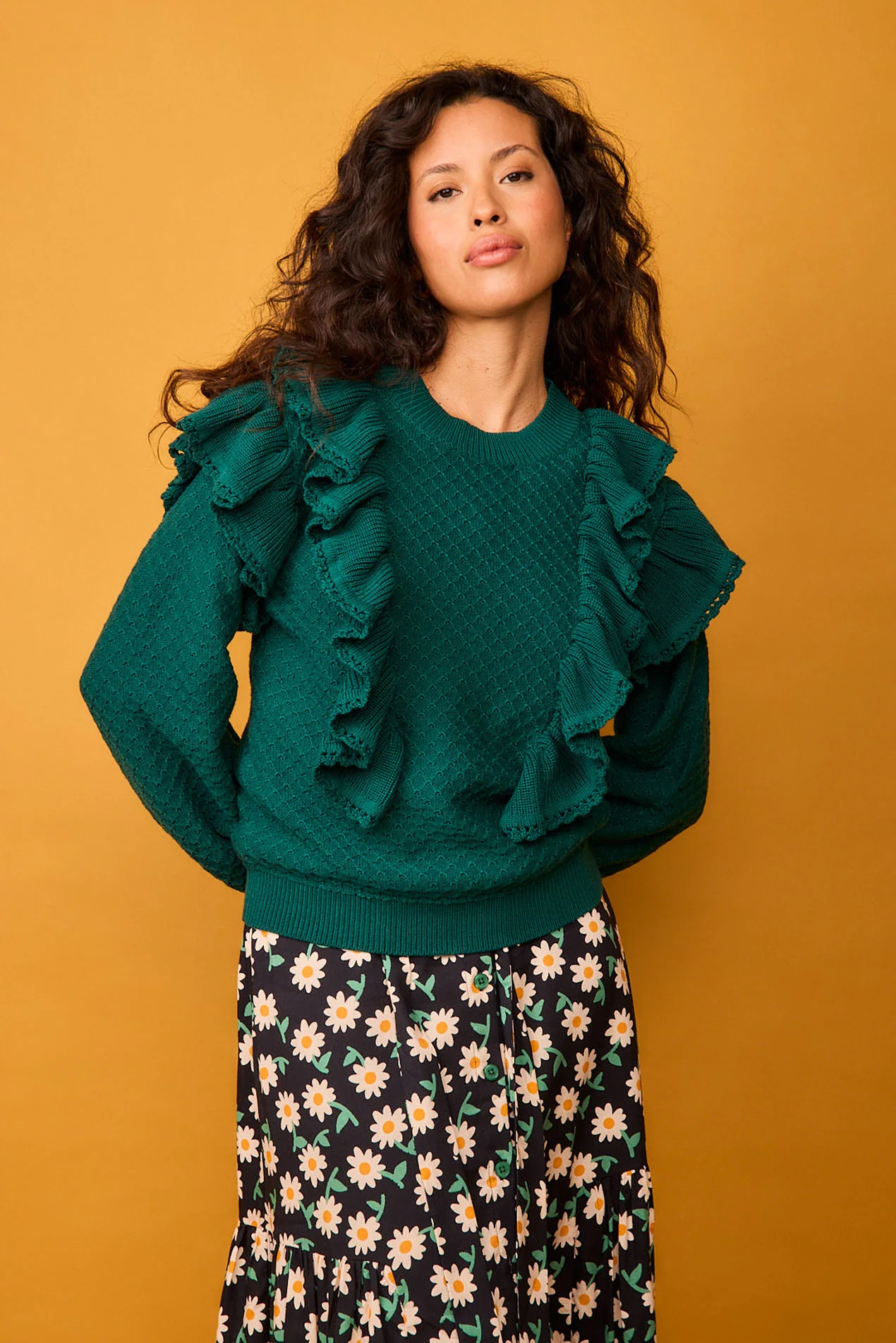 JERSEY CALADO CON VOLANTES