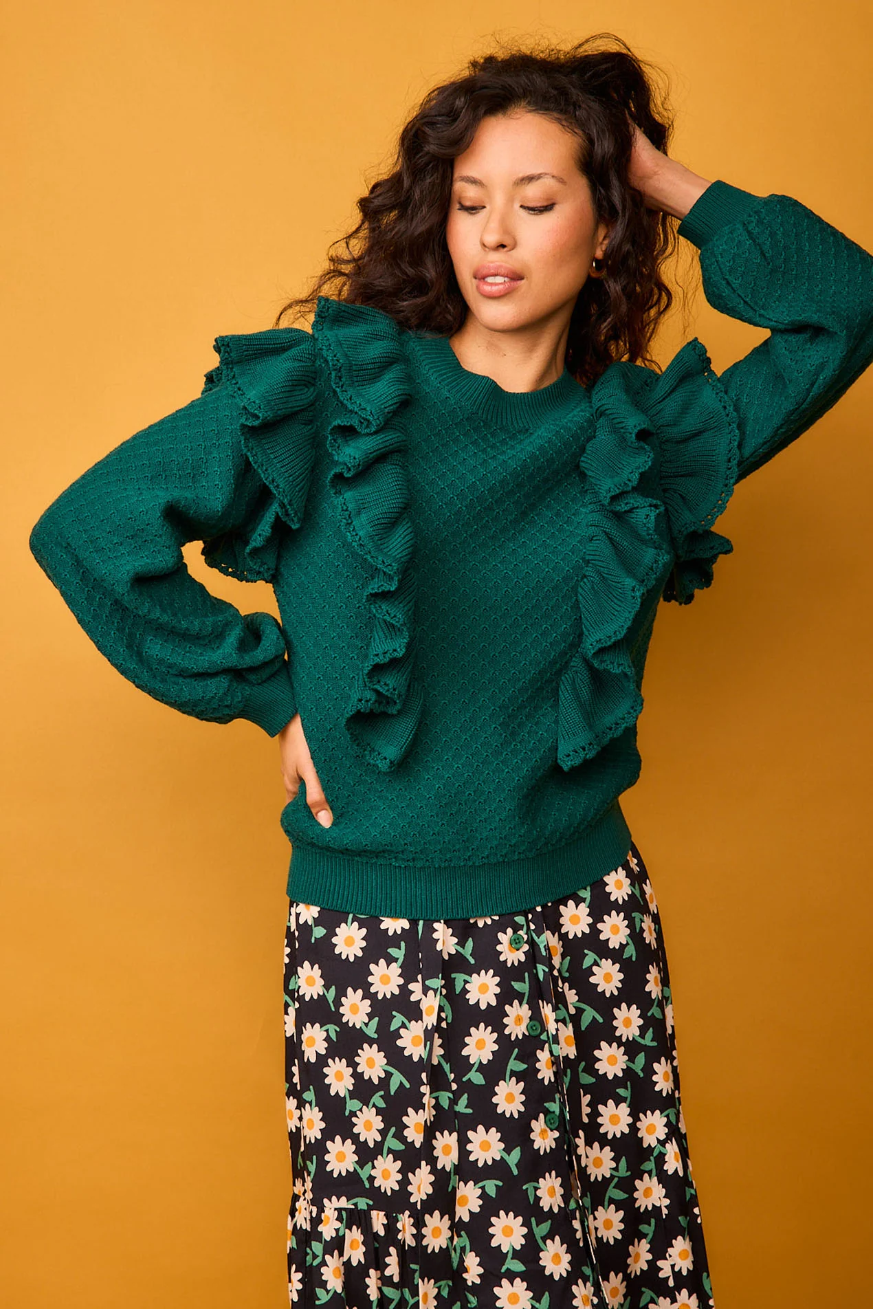 JERSEY CALADO CON VOLANTES