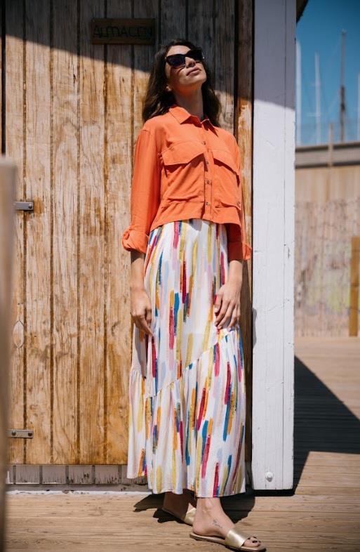 FALDA LARGA MULTICOLOR