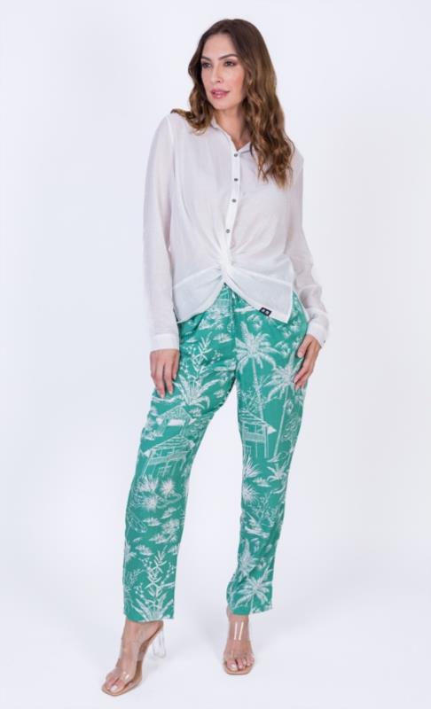 PANTALÓN VERDE CON DIBUJOS