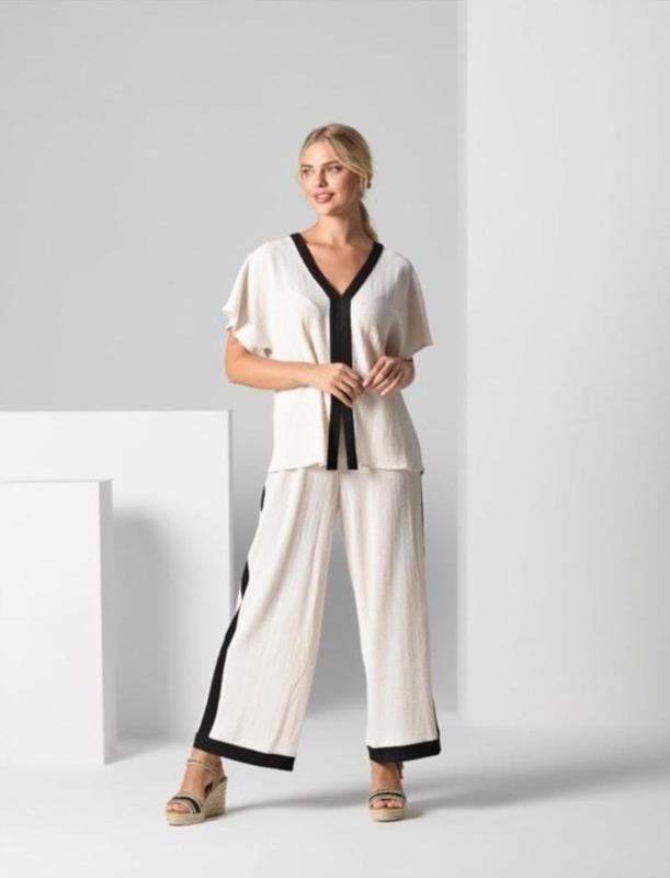 CONJUNTO TOP + PANTALÓN BLANCO