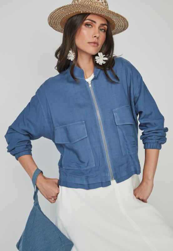 BOMBER AZUL ÍNDIGO