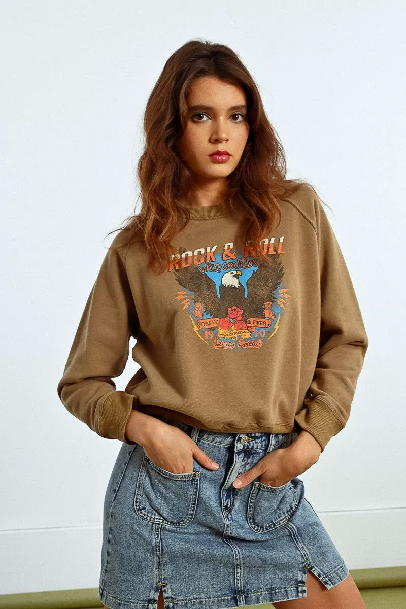 SUDADERA CON ESTAMPADO