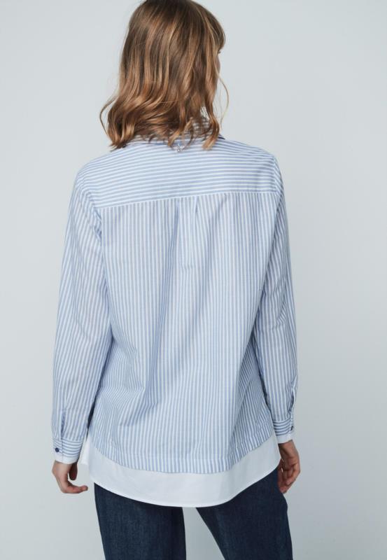 CAMISA CON FRANJA BLANCA