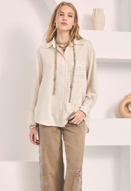CAMISA GUIPUR EN ESPALDA