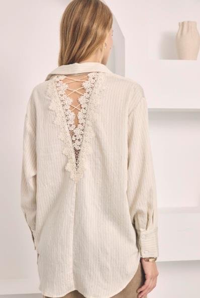 CAMISA GUIPUR EN ESPALDA