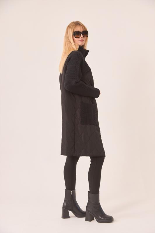 ABRIGO COMBINADO DE PUNTO Y ACOLCHADO