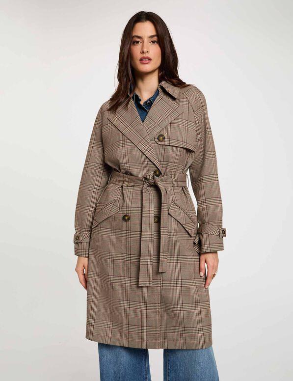TRENCH LARGO CON CINTURON